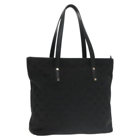 Salvatore Ferragamo Shoulder Bag Canvas Black Auth 101143 - Picture 1 of 16